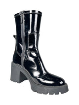 Botines Track Acharolado