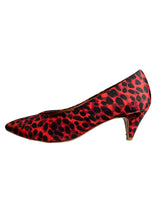 Zapato animal print rojo