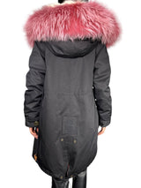 Abrigo Piel De Mapache Reversible