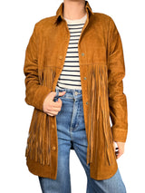 Chaqueta Gamuza Flecos