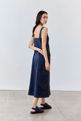 Vestido Largo Abotonado Algodón