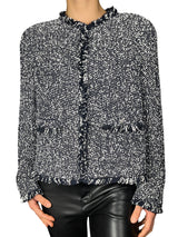 Chaqueta Tejida Bicolor