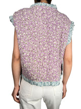 Chaqueta Flores Sin Mangas