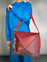 Cartera Cuero Burdeo