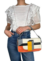 Bolso Color Block Medium Baguette