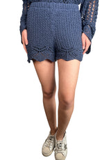 Set Blusa Y Short Tejido