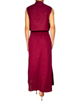 Vestido Cut Out Burdeo