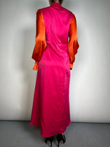 Vestido Wrap Fucsia o Kimono