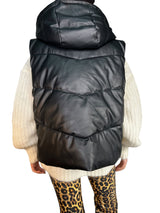 Parka Ecocuero Sin Mangas