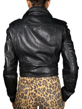 Chaqueta tipo Biker Cuero