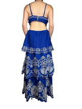 Vestido Blue Flower Richelieu