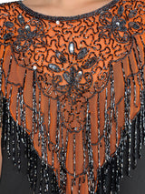 Capa Mostacillas Bordadas