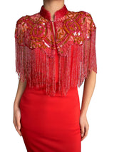 Capa Bordada Mostacillas