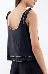 Top Doble Capa Reversible Seda