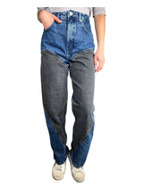 Jeans Rectos Bicolor