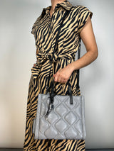 Bandolera Mini Grind Quilted in Rock Gray