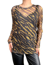 Polera Mesh Animal Cebra PLUS SIZE