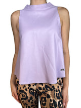 Top Cuero Diana Malva