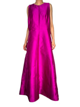 Vestido Satinado Fucsia