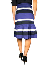 Falda Azul Franjas