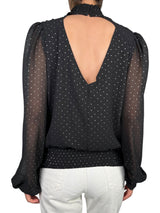 Blusa Puntos Plateados