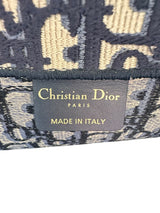 Dior Book Tote Large en Ecru y Azul