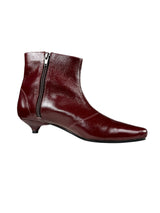 Botines Charol Burdeo