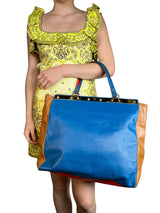 Cartera Cuero Multicolor