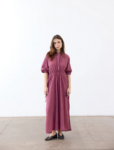 Vestido Camisero Recogido Algodón