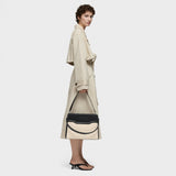 Shopper mediano negro Audree Canvas