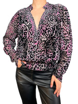 Blusa Tori Velours Devore