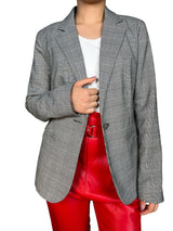 Blazer pied de poule gris