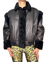 Chaqueta Cuero Mangas Desmontables