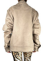 Chaqueta Efecto Gamuza