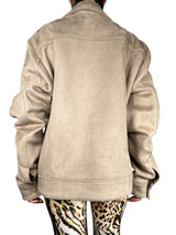 Chaqueta Efecto Gamuza