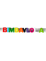 Pulsera Transparente Letras Multicolor