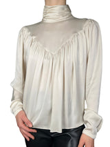 Blusa Cuello Alto Seda