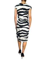 Vestido Estampado Cebra Lino