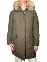 Parka con Capucha Piel