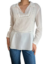 Blusa Detalles Tejidos