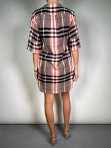 Vestido Cuadros Y Vuelos