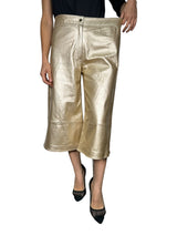 Pantalón Cuero Dorado