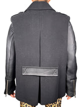 Chaqueta Lana y Cuero