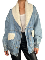 Chaqueta Sherpa Denim
