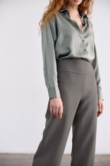 Pantalón Pretina Curva - Humo