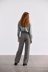 Pantalón Pretina Curva - Humo