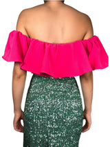 Blusa Crop Fucsia