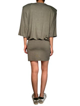 Vestido Verde Hombreras