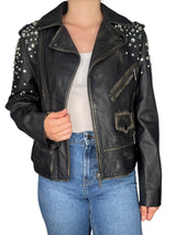 Chaqueta Biker Cristales