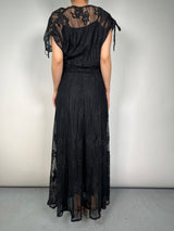 Vestido Negro Traslúcido